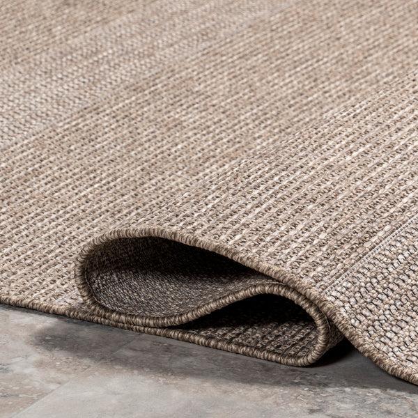 Nuloom Kiana Faded Striped Indoor/Outdoor Area Rug Gray