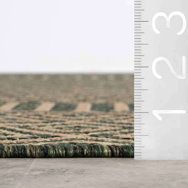 Nuloom Kieran Striped Indoor/Outdoor Area Rug Green