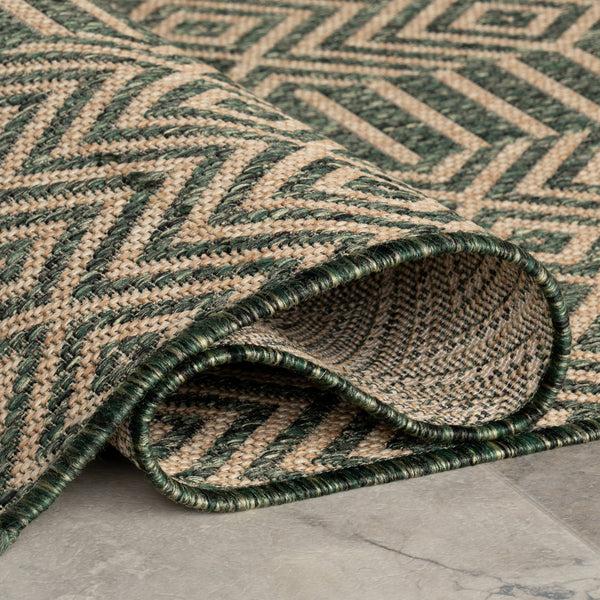 Nuloom Kieran Striped Indoor/Outdoor Area Rug Green