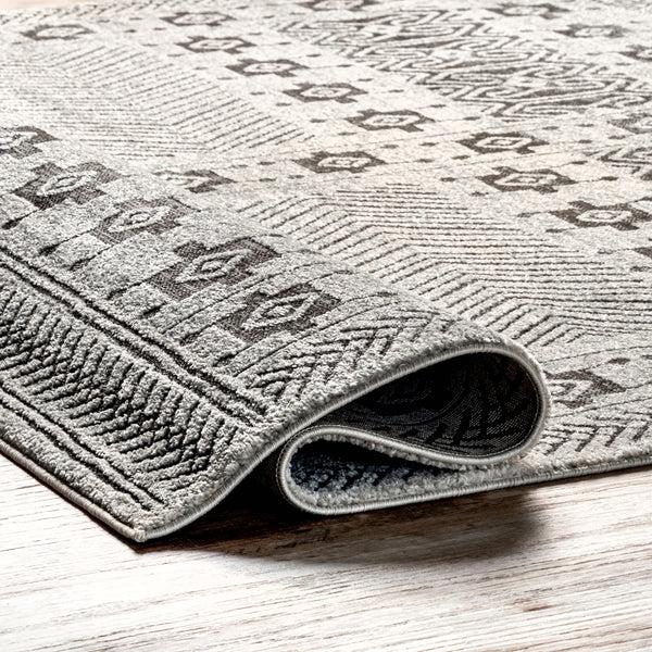 Nuloom Kim Global Inspired Geometric Area Rug Beige