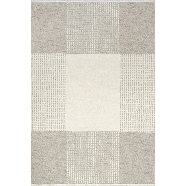 nuloom Kirby Plaid Reversible Machine Washable Area Rug Cream