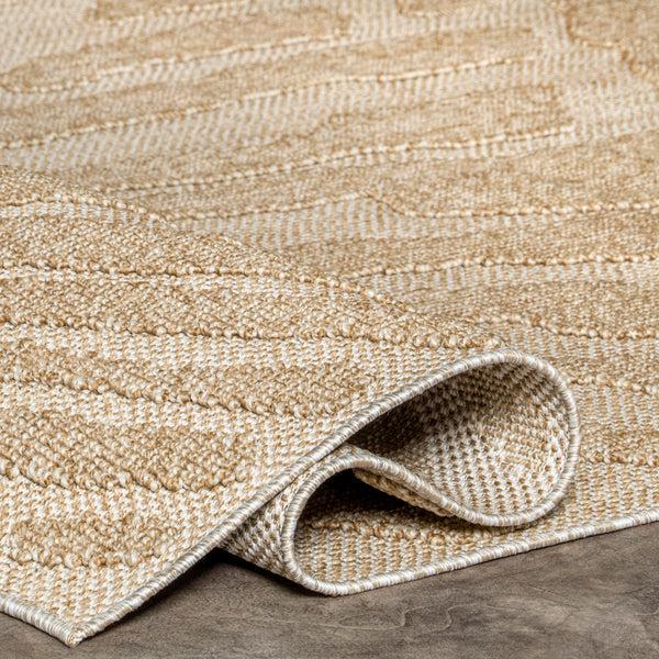 Nuloom Kisha Transitional Abstract Indoor/Outdoor Area Rug Beige