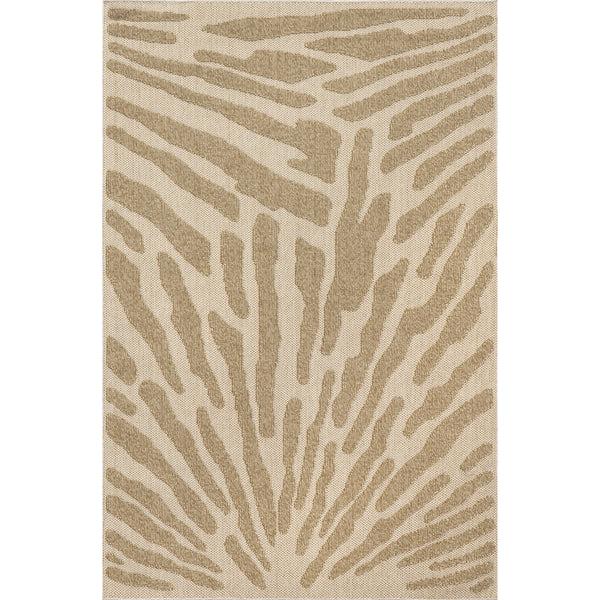 nuloom Kisha Transitional Abstract Indoor/Outdoor Area Rug Beige