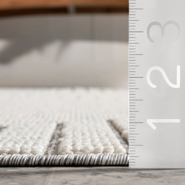 Nuloom Klara Transitional Indoor/Outdoor Area Rug Light Gray
