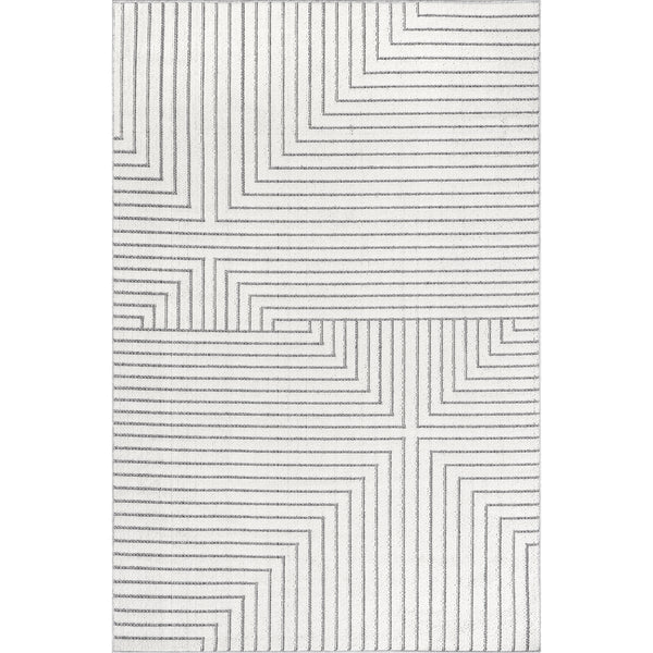 nuloom Klara Transitional Indoor/Outdoor Area Rug Light Gray