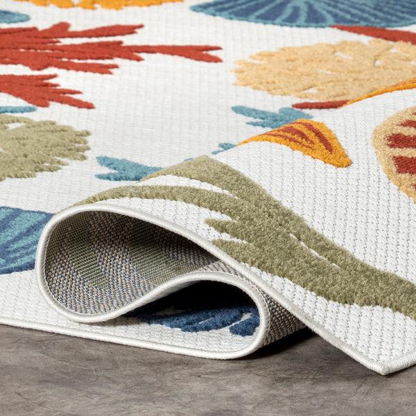 Nuloom Kourtney Nautical Starfish Indoor/Outdoor Area Rug Blue