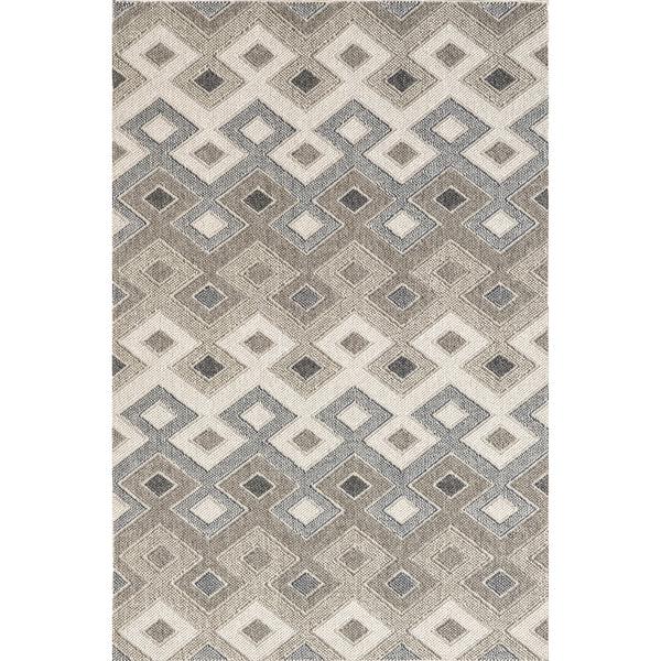 nuloom Kris Transitional Diamond Indoor/Outdoor Area Rug Gray