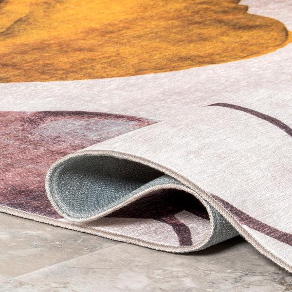 Nuloom Kristy Leaves Machine Washable Indoor/Outdoor Area Rug Multicolor