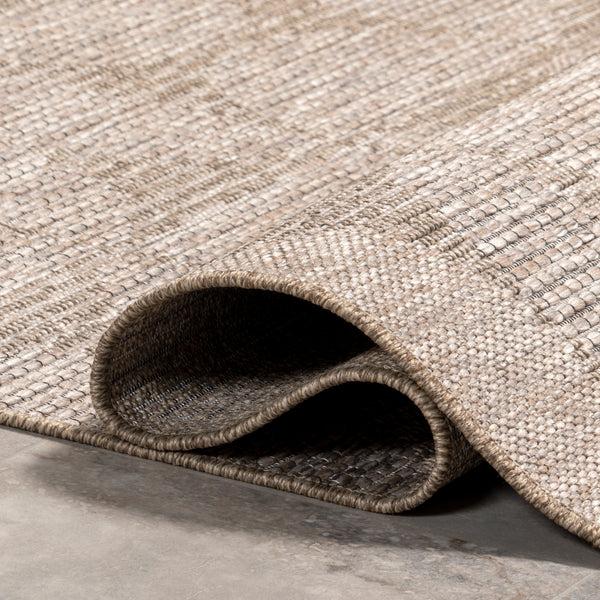 Nuloom Lakelyn Modern Geometric Indoor/Outdoor Area Rug Gray