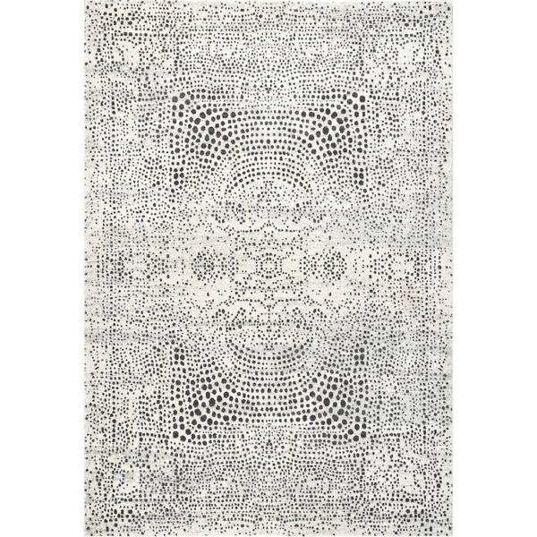 nuloom Leila Abstract Modern Medallion Area Rug Beige