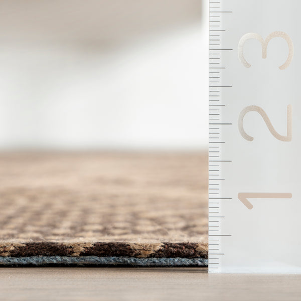 Nuloom Leith Geometric Cotton-Blend Area Rug Natural