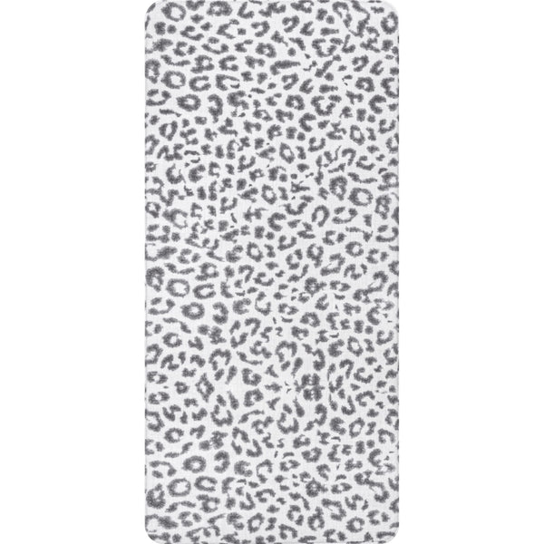 nuloom Leopard Print Anti Fatigue Kitchen or Laundry Room Comfort Mat Light Gray