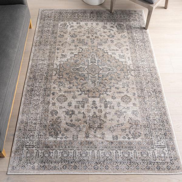 Nuloom Lillith Traditional Medallion Area Rug Beige