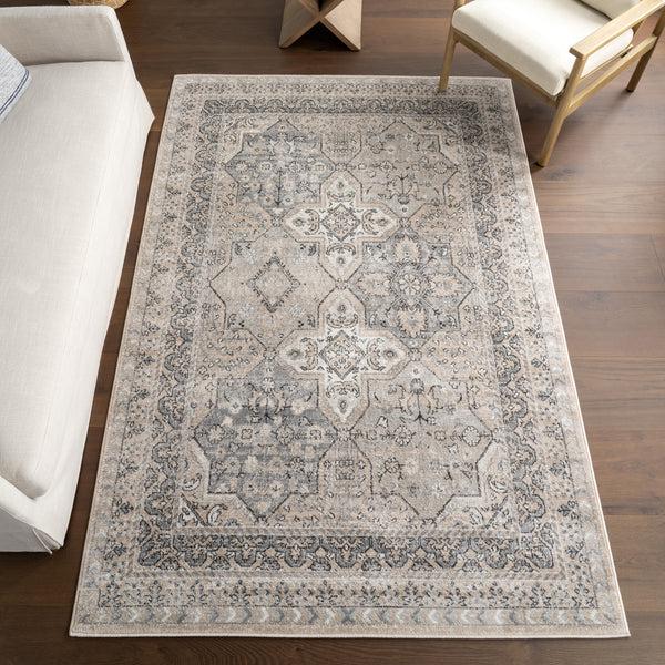 Nuloom Lilyanna Traditional Medallion Area Rug Grey