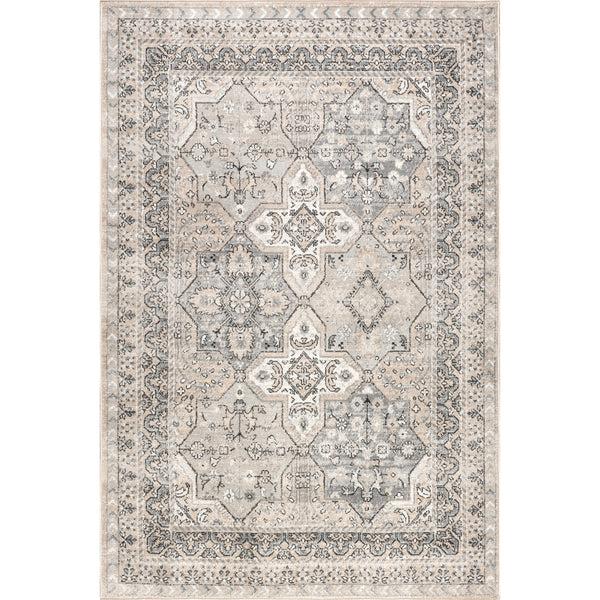 nuloom Lilyanna Traditional Medallion Area Rug Grey