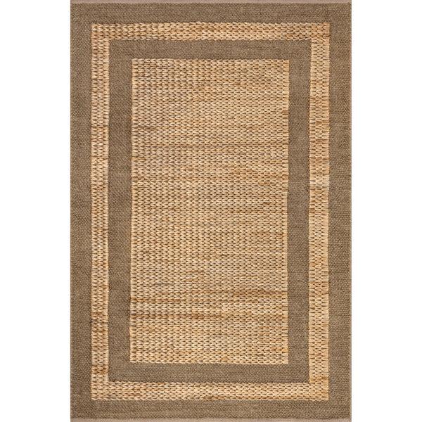 nuloom Linnett Farmhouse Bordered Jute Area Rug Natural