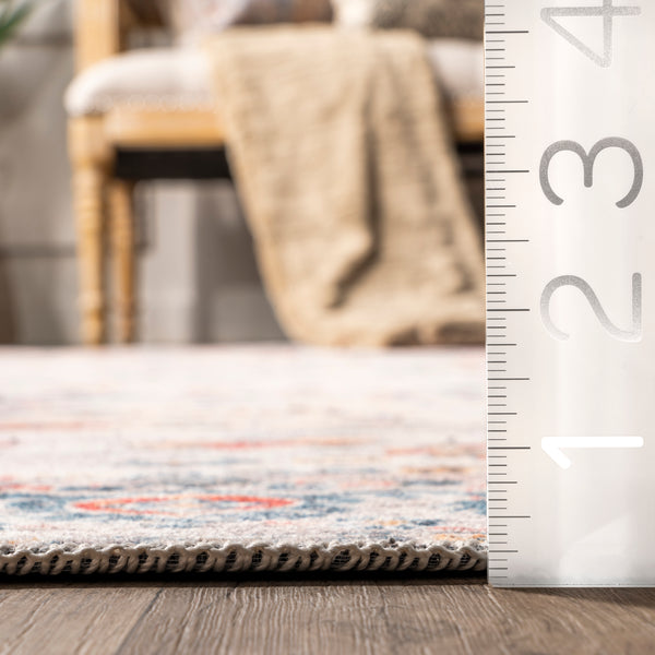 Nuloom Liza Traditional Faded Cotton Area Rug Beige
