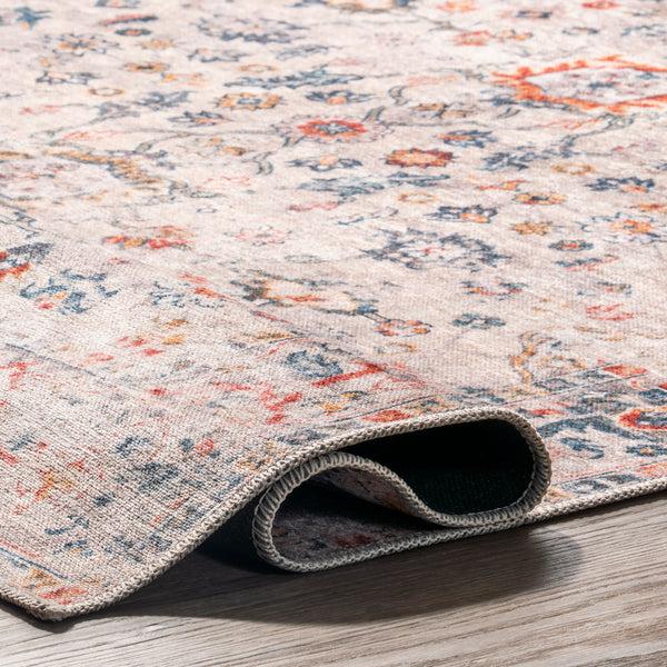 Nuloom Liza Traditional Faded Cotton Area Rug Beige