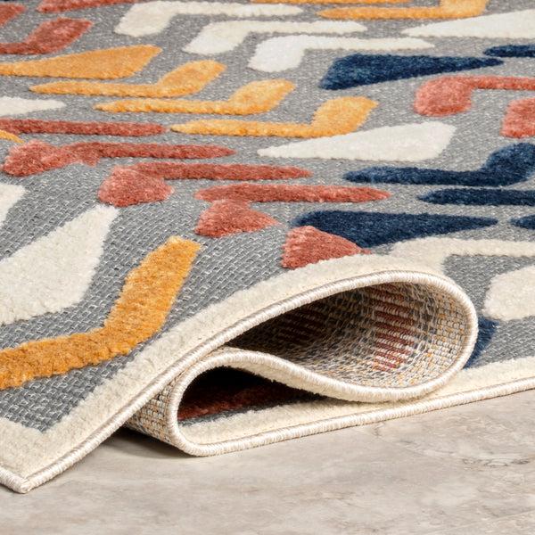 Nuloom Logan Reverse Arrows Indoor/Outdoor Area Rug Gray