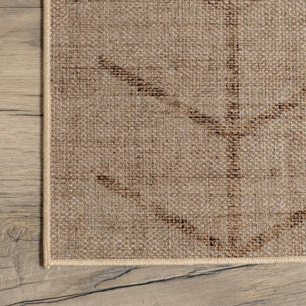 Nuloom Lori Arrow Easy Jute Machine Washable Area Rug Natural