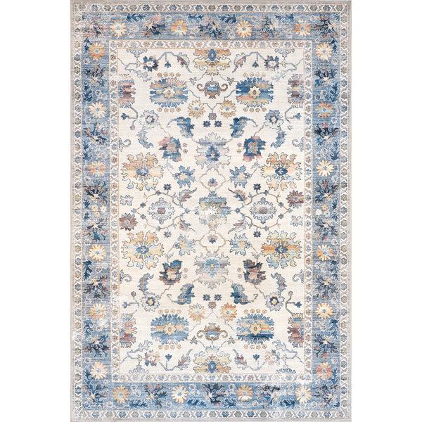 nuloom Loria Perisan Stain-Resistant Machine Washable Area Rug Blue