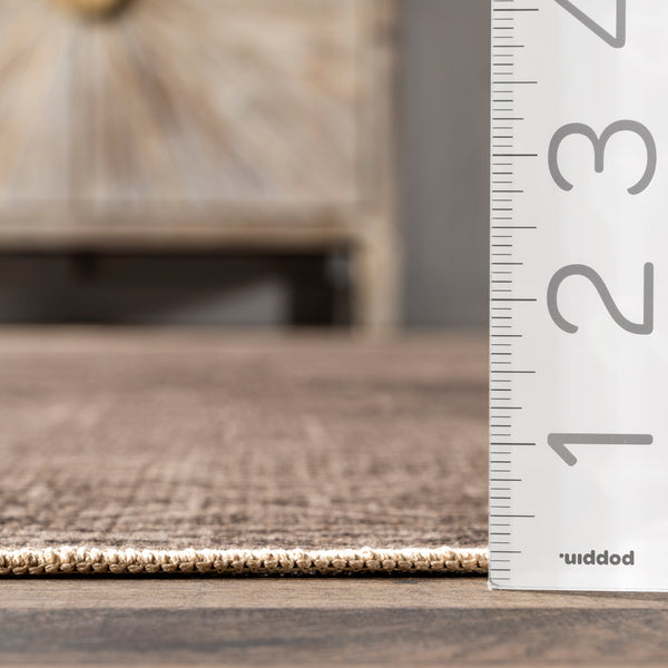 Nuloom Lorna Faded Easy-Jute Machibne Washable Area Rug Natural