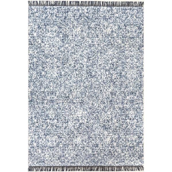 nuloom Luana Abstract Speckled Fringe Area Rug Blue