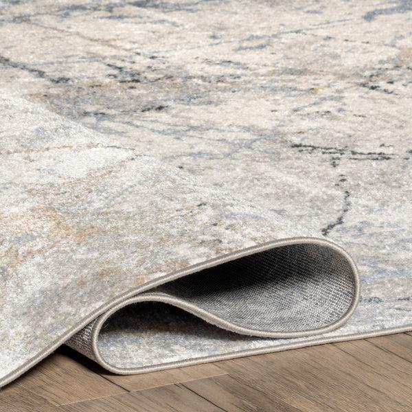 Nuloom Luca Abstract Splatter Machine Washable Area Rug Beige