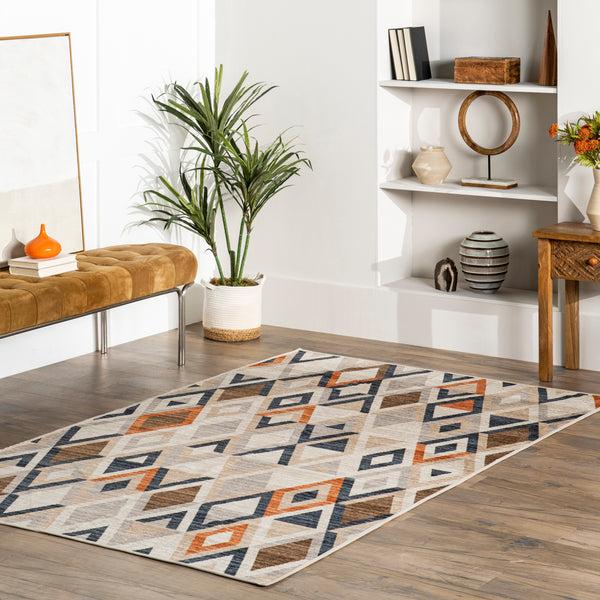 Nuloom Lula Transitional Vintage Machine Washable Area Rug Ivory