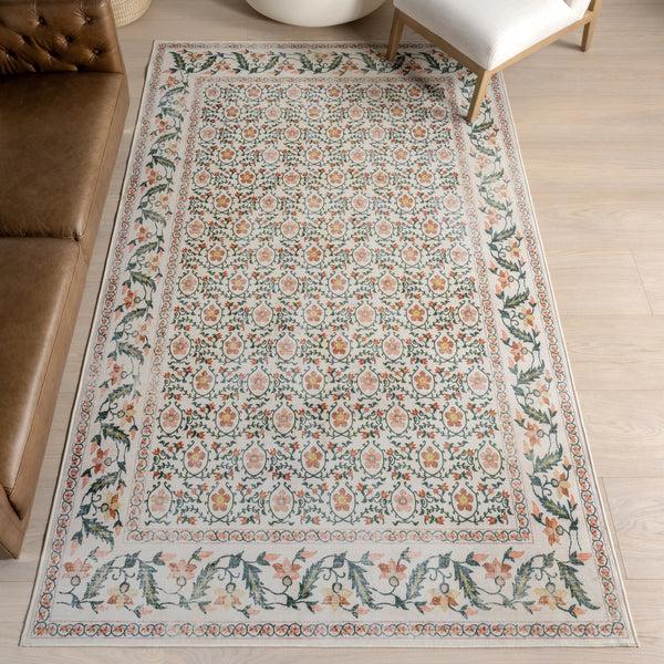 Nuloom Lylah Smart Plus With SplashGuard Area Rug Ivory