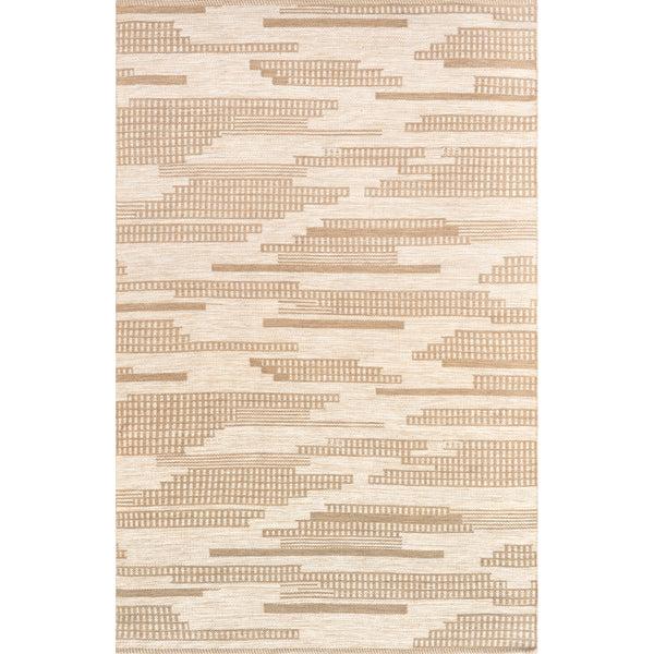 Nuloom Maddy Abstract Lined Indoor/Outdoor Area Rug Beige