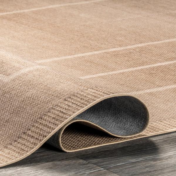 Nuloom Madie Transitional Bordered Easy-Jute Machine Washable Area Rug Natural