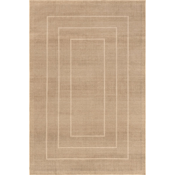 nuloom Madie Transitional Bordered Easy-Jute Machine Washable Area Rug Natural