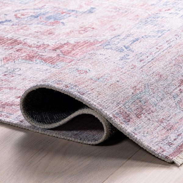 Nuloom Madilyn SpinClean Medallion Machine Washable Area Rug Rust