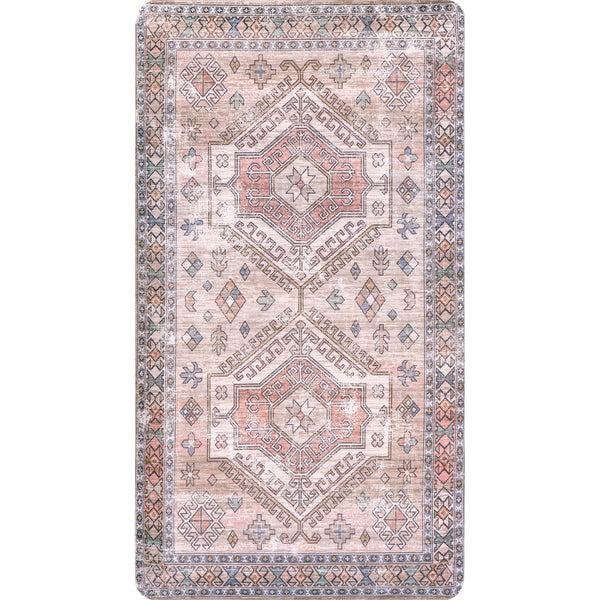 nuloom Mae Tribal Motif Kitchen or Laundry Comfort Mat Peach