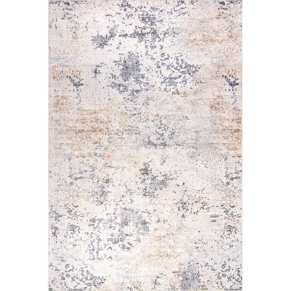 nuloom Makenzie SplashGuard Modern Abstract Machine Washable Area Rug Ivory