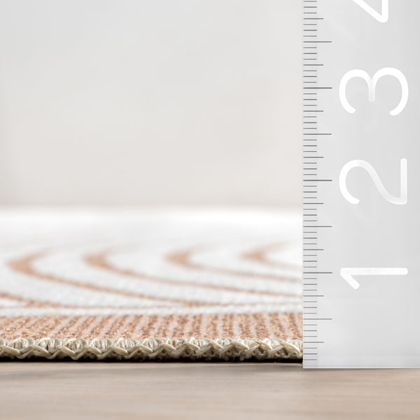 Nuloom Malayah SuperiorWash Geometric Reversible Area Rug Burnt Orange