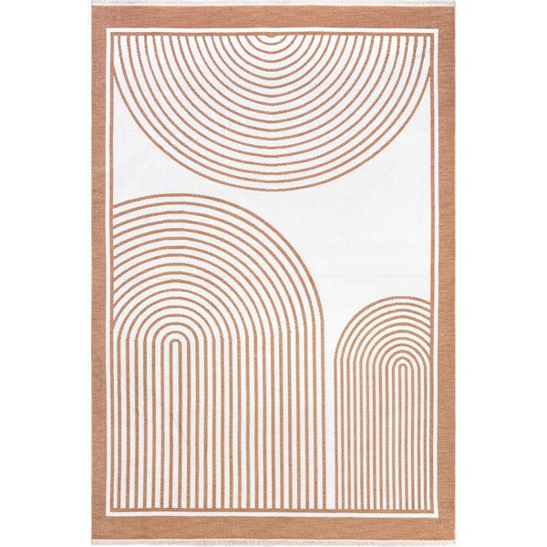 nuloom Malayah SuperiorWash Geometric Reversible Area Rug Burnt Orange