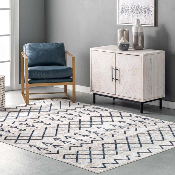 Nuloom Malia Machine Washable Moroccan Area Rug Beige