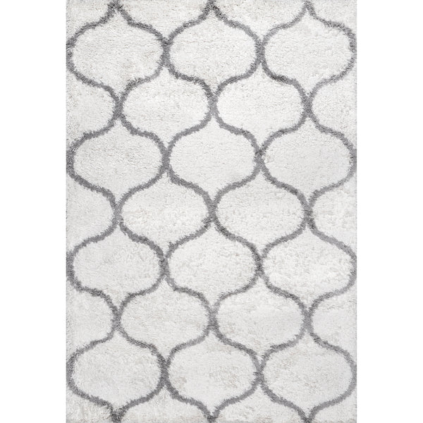 nuloom Malika Soft & Cozy Trellis Shag Area Rug Beige