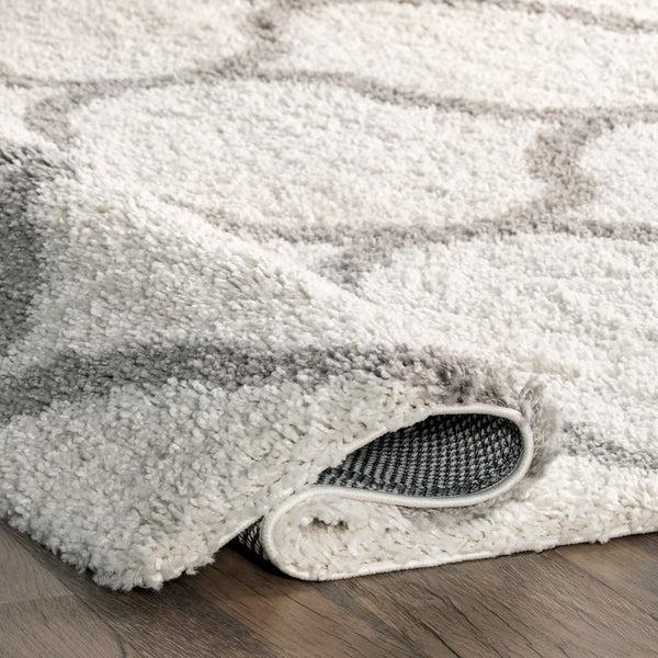 Nuloom Malika Soft & Cozy Trellis Shag Area Rug Beige