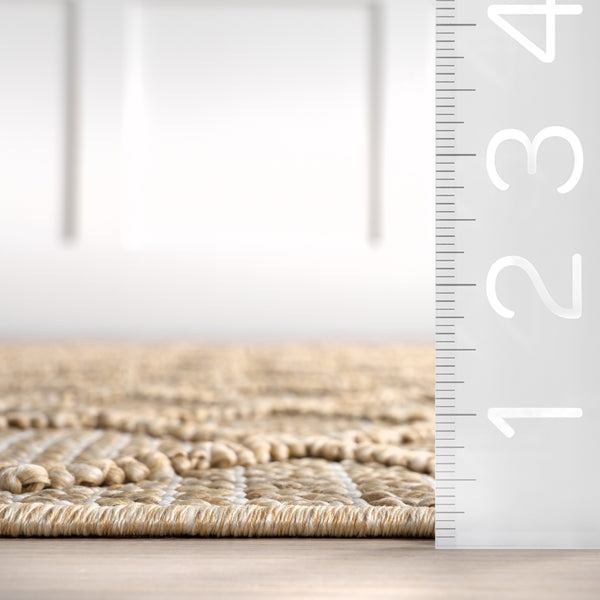 Nuloom Malina Geometric Indoor/Outdoor Area Rug Dark Beige