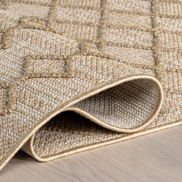 Nuloom Malina Geometric Indoor/Outdoor Area Rug Dark Beige