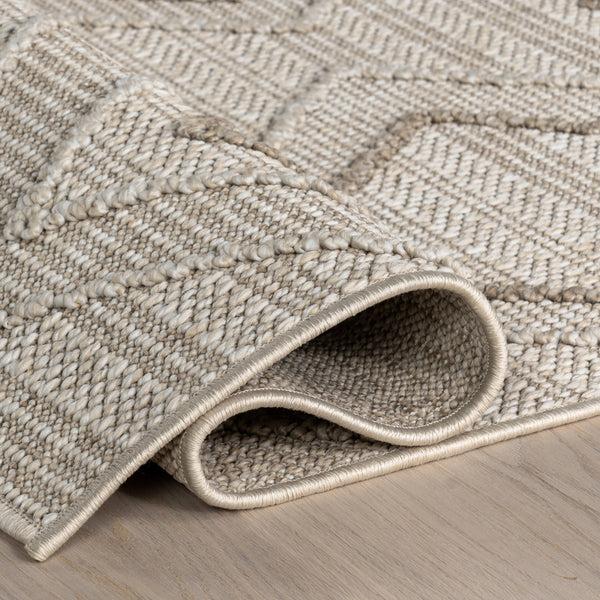 Nuloom Maline Geometric Indoor/Outdoor Area Rug Beige