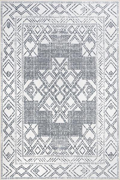 nuloom Malka SplashGuard Machine Washable Area Rug Light Grey