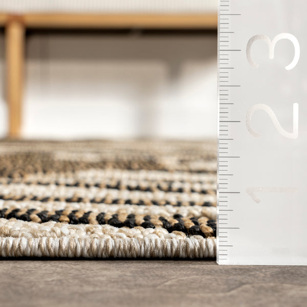 Nuloom Mandie Modern Zebra Indoor/Outdoor Area Rug Beige