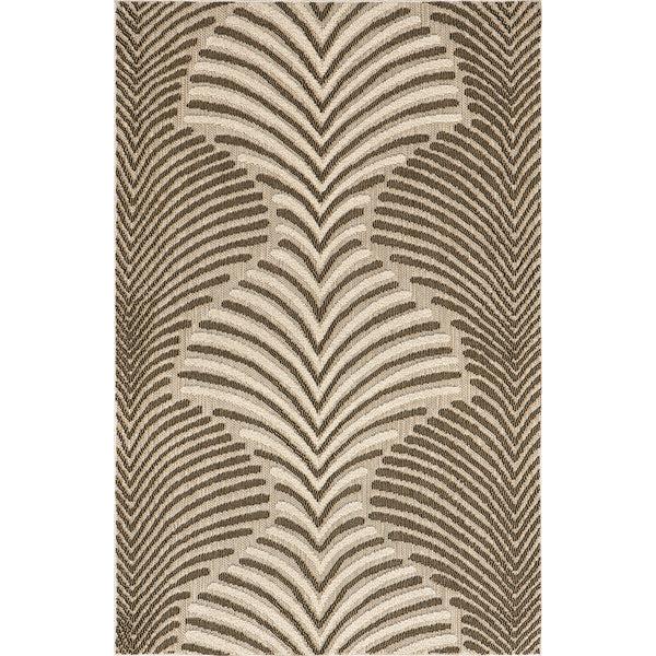 nuloom Mandie Modern Zebra Indoor/Outdoor Area Rug Beige