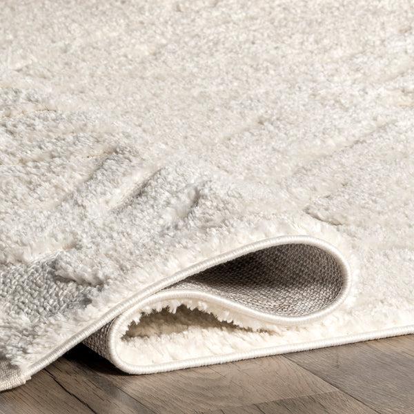 Nuloom Mandie Transitional Moroccan Tasseled Area Rug Beige