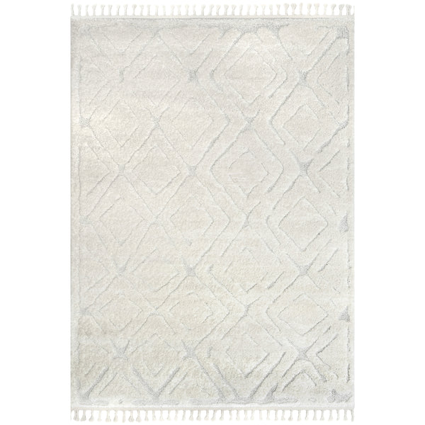 nuloom Mandie Transitional Moroccan Tasseled Area Rug Beige