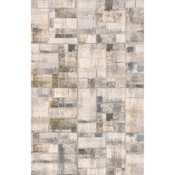 nuloom Manon Abstract Blocks Cotton Blend Area Rug Gray